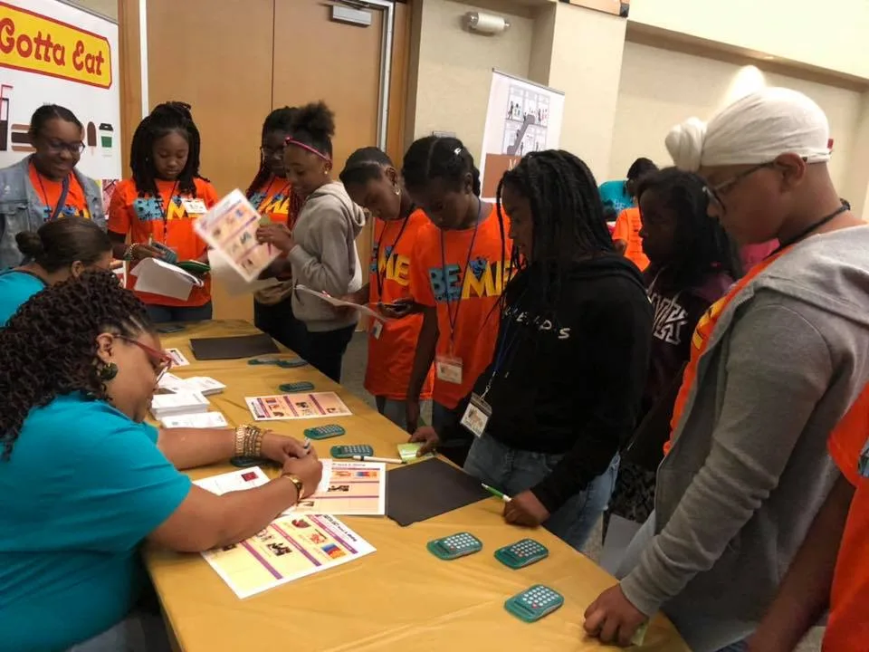IT Girls participants collaborating during a leadership activity
